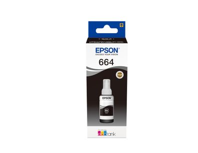 Epson Tintenflasche T6641 Schwarz (70ml ca. 4.000 S.) EcoTank