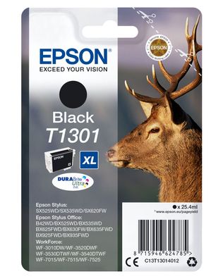 Epson Tintenpatrone T1301 DURABrite Ultra Schwarz