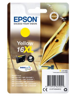 Epson Tintenpatrone 16XL T1634 DURABrite Ultra Gelb