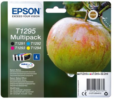 Epson Tintenpatronen T1295 DURABrite Ultra Multipack BK/M/Y/C