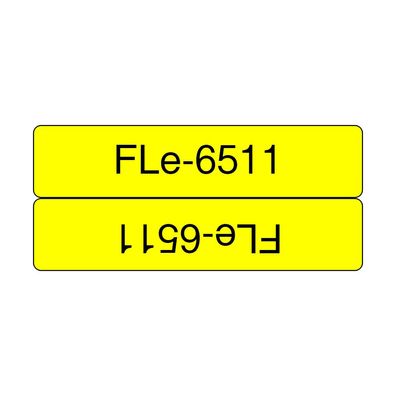 Schriftband FLe-6511 Einzelfähnchen-Etiketten gelb (72 Stück)