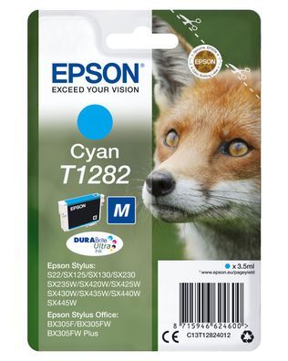 Epson Tintenpatrone T1282 DURABrite Ultra Cyan