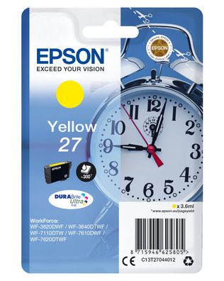 Epson Tintenpatrone 27 gelb (3,6ml) Durabrite Ultra INK