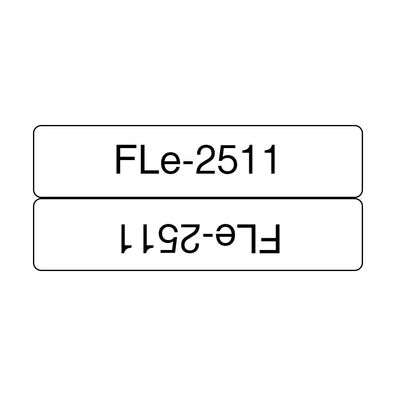 Schriftband FLe-2511 Einzelfähnchen-Etiketten weiß (72 Stück)