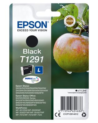 Epson Tintenpatrone T1291 DURABrite Ultra Schwarz