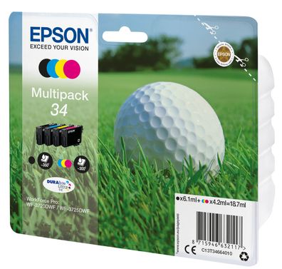 Epson Tintenpatrone 34 Multipack M/C/Y (ca. 6,1/4,2ml)