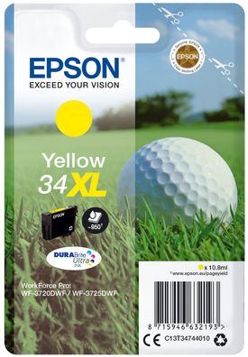 Epson Tintenpatrone 34XL Gelb (Y) (10,8ml)