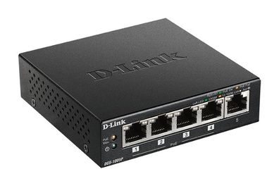 D-Link DGS-1005P 5-Port Desktop Gigabit PoE+ Switch