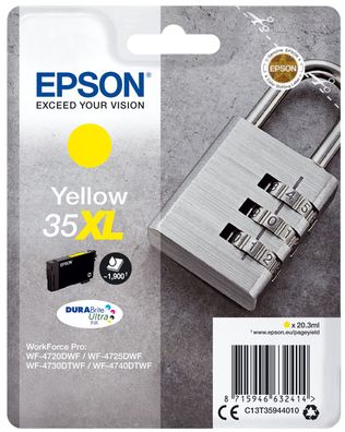 Epson Tintenpatrone 35XL Gelb (1900 Seiten)