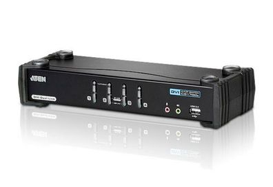 ATEN CS1784A CubiQ KVMP-Switch 4-fach, DVI, USB 2.0, Audio 2.1