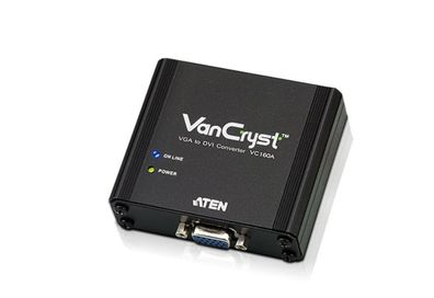 ATEN VC160A VGA zu DVI Konverter bis 1080p oder 1920x1200, schwarz