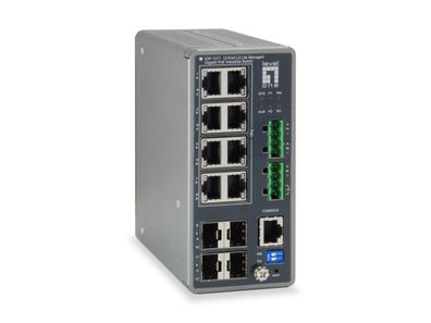 LevelOne 12-Port Lite Managed GB PoE Industrial Switch