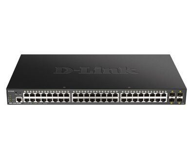 D-Link DGS-1250-52XMP 52-Port Smart Mgd. PoE+ Gigabit Switch