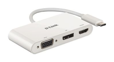 D-Link DUB-V310 USB-C 3-Port Video Adapter (HDMI, DP, VGA)