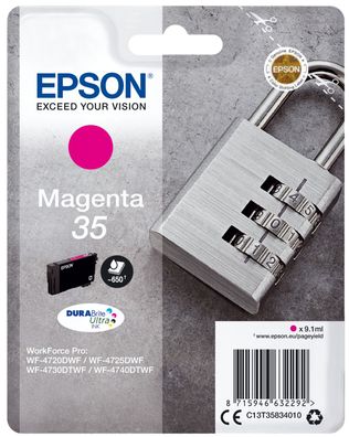 Epson Tintenpatrone 35 Magenta Vorhängeschloss