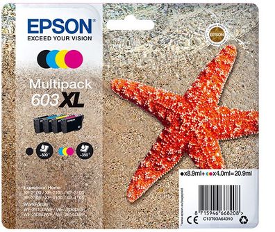 Epson Tintenpatrone 603XL Multipack BK/C/M/Y