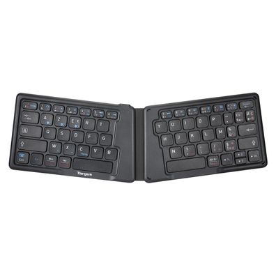 Targus AKF003FR Tastatur Bluetooth AZERTY Französisch Schwarz