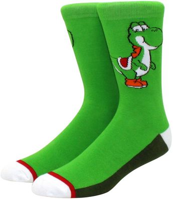 Big Yoshi Grüne Socken - Nintendo Super Mario 360° Motiv Charakter Cartoon Socken