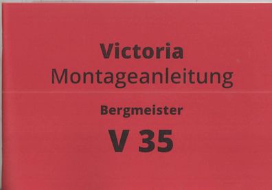 Reparaturanleitung Victoria Bergmeister V 35, Motorrad, Oldtimer, Klassiker