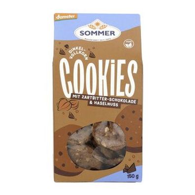 SOMMER 3x Demeter Dinkel Schoko Cookies, Vollkorn 150g