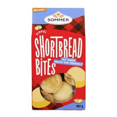 SOMMER 6x Dinkel Shortbread Bites mit einem Hauch von Meersalz 150g