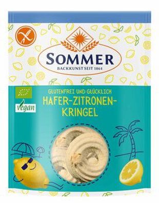 SOMMER 6x Glutenfrei und Glücklich Hafer-Zitronen-Kringel 100g