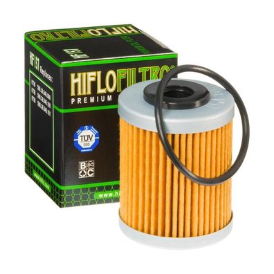 Hiflo HF157 Ölfilter passt an Beta Rr 250 05-07 passt an Ktm Duke Exc Smc Sx Mxc