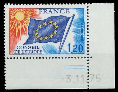 Frankreich Dienstmarken Europarat Nr 18 Br postfrisch E X05B47A