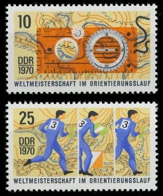 DDR 1970 Nr 1605-1606 postfrisch S40AD9E