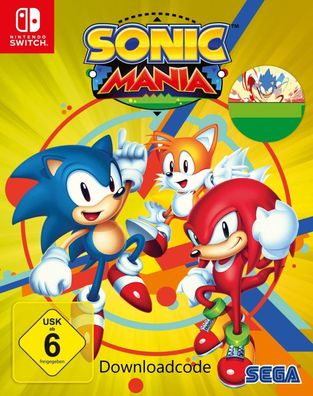 NEU für Nintendo Switch Sonic Mania Spiel Game Downloadcode Key Code Eshop