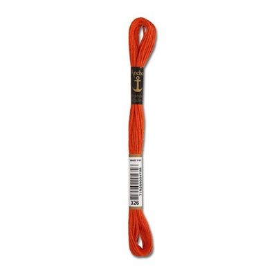 8m Anchor Stickgarn - Farbe 326 - rostorange