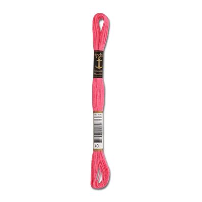 8m Anchor Stickgarn - Farbe 40 - pink hell