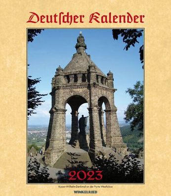 Deutscher Kalender 2023 - Wandkalender 21 cm x 24 cm