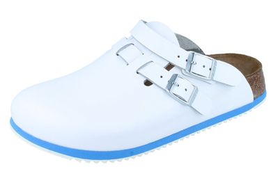 Birkenstock Kay Prof Clogs schmale Weite Weichfußbett weiss