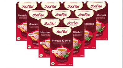 10 x YOGI TEA Mentale Klarheit Bio 32,3g Bio Kräutertee - minzig. erfrischend