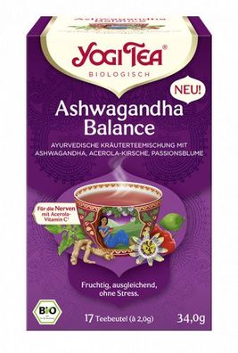 YOGI TEA Ashwagandha Balance Bio 34g Bio Kräutertee - fruchtig. ausgleichend