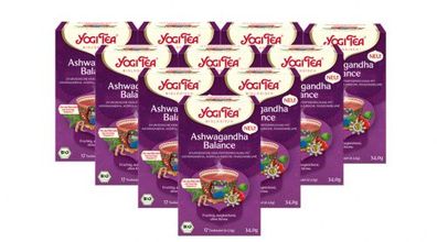 10 x YOGI TEA Ashwagandha Balance Bio 34g Bio Kräutertee - fruchtig. ausgleichend