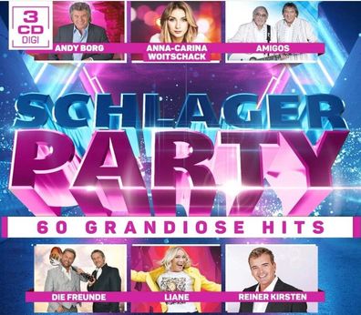 Schlager Party 60 Grandiose Hits 3er CD Deutsche Hits Musik Andy Borg Amigos