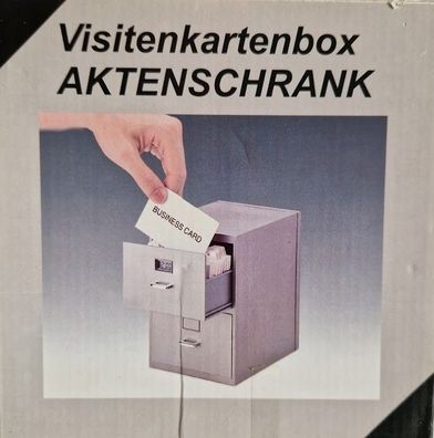 Visitenkartenbox bis zu 800 mit LCD Uhr & Kalender inklusive A -Z Register