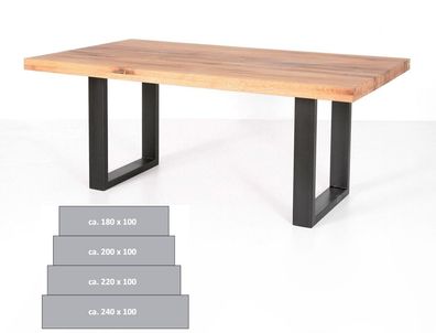 Esstisch Lyon C Balkeneiche Tisch 200-240cm Variante Massivholztisch