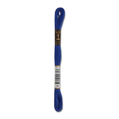 8m Anchor Stickgarn - Farbe 139 - royal