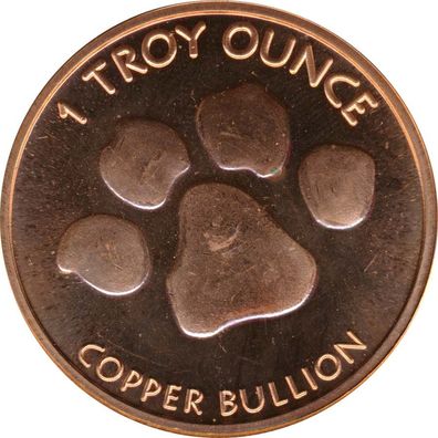 Kupfer - Berglöwe - Troy Ounce*