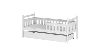 Furnlux Classic Kinderbett EMMA - Weiß - 88 x 208 x 85 cm