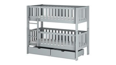 Furnlux Classic Etagenbett Ksawery - Grau - 88 x 188 x 164 cm