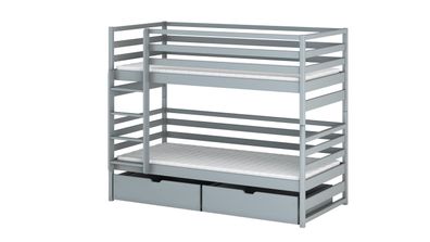 Furnlux Classic Etagenbett LOFT - Grau - 88 x 168 x 161 cm