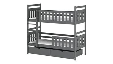 Furnlux Classic Etagenbett MONIKA - Graphit - 88 x 188 x 171 cm