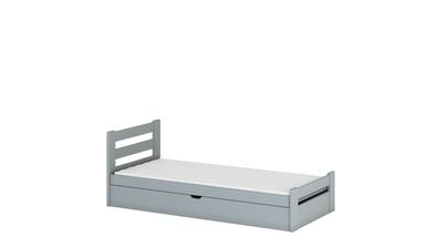 Furnlux Classic Kinderbett NELA - Grau - 98 x 198 x 67 cm