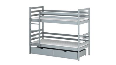 Furnlux Classic Etagenbett NEMO - Grau - 88 x 168 x 161 cm