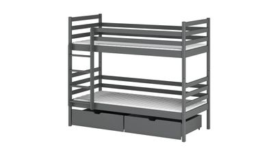 Furnlux Classic Etagenbett NEMO - Graphit - 98 x 208 x 161 cm