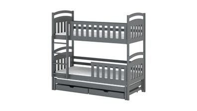 Furnlux Classic Etagenbett VIKI - Graphit - 88 x 168 x 171 cm